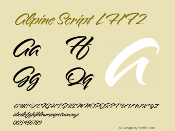AlpineScriptLHF-Two Version 001.001E图片样张