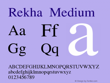 Rekha Version 0.2图片样张