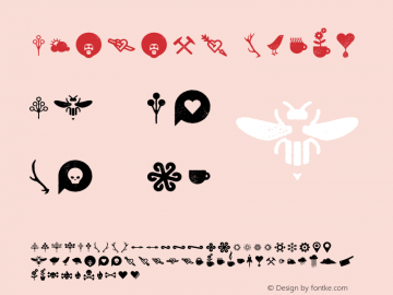 Eveleth Icons Version 1.000 Font Sample