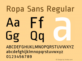 Ropa Sans Version 1.002图片样张