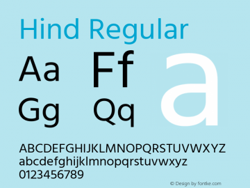 Hind Regular Version 2.001;PS 1.0;hotconv 1.0.79;makeotf.lib2.5.61930; ttfautohint (v1.5.33-1714) -l 8 -r 50 -G 200 -x 13 -D latn -f deva -w G -W -c -X 