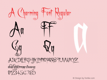 ACharmingFont Version 1.000图片样张