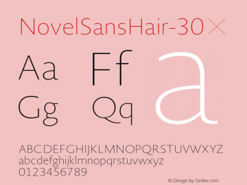 ☞Novel Sans Hair 30 001.000;com.myfonts.easy.atlas-font-foundry.novel-sans-hair-pro.30.wfkit2.version.4hV8 Font Sample