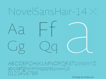 ☞Novel Sans Hair 14 001.000;com.myfonts.easy.atlas-font-foundry.novel-sans-hair-pro.14.wfkit2.version.4hV3 Font Sample