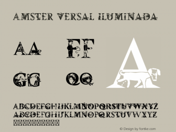 Amster Versal Iluminada Version 1.000;PS 001.000;hotconv 1.0.70;makeotf.lib2.5.58329 Font Sample