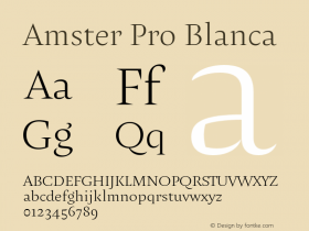 Amster Pro Blanca Version 1.000;PS 001.000;hotconv 1.0.70;makeotf.lib2.5.58329图片样张