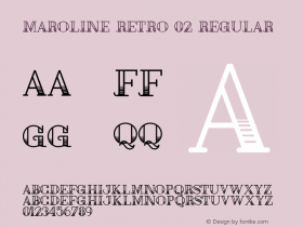 MarolineRetro02 Version 0.000 Font Sample