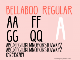 BELLABOO Version 1.000;PS 001.000;hotconv 1.0.70;makeotf.lib2.5.58329 Font Sample