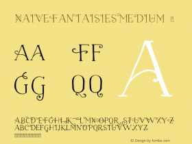 ☞NaiveFantaisiesMedium 2.000;com.myfonts.easy.la-goupil.naive.fantaisies-medium.wfkit2.version.461M Font Sample