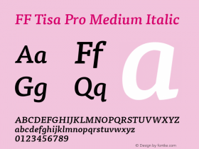 FF Tisa Pro Medium Italic Version 7.504; 2009; Build 1023;com.myfonts.easy.fontfont.tisa-pro.pro-medi-ita.wfkit2.version.4gBq Font Sample