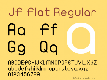 JF Flat Regular Version 1.00图片样张