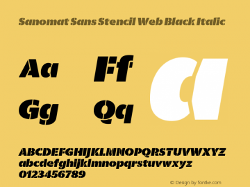 . Version 1.1 2015 Font Sample