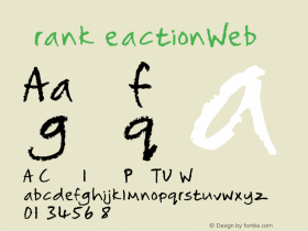 ☞Frank Reaction Web Version 1.000;com.myfonts.easy.will-stewart.frank-reaction.web.wfkit2.version.3XoN Font Sample