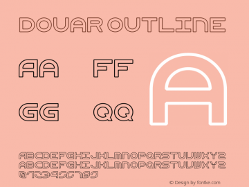 Douar Version 001.000 Font Sample