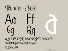 ☞Reader-Bold Version 1.000;com.myfonts.font-fabric.reader-bold.reader-bold.wfkit2.3rGH图片样张