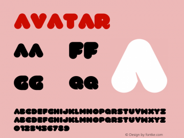 ☞Avatar 001.001;com.myfonts.font-fabric.avatar.regular.wfkit2.3f1n Font Sample