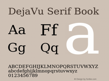 DejaVu Serif Version 2.1图片样张