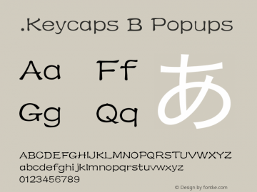 .Keycaps B Popups Version 1.00 October 19, 2015, initial release图片样张