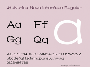 .Helvetica Neue Interface M3 10.0d38e9图片样张
