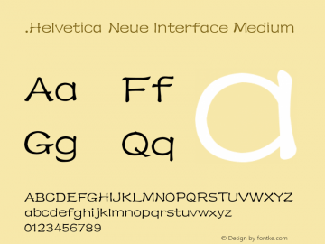 .Helvetica Neue Interface Medium P4 10.0d38e9图片样张