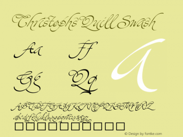 Christophs Quill SwashITC Version 1.00;com.myfonts.easy.itc.christophs-quill-itc.swash.wfkit2.version.2u4P图片样张