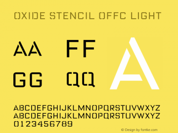 Oxide Stencil Offc Light Version 7.504; 2010; Build 1020图片样张