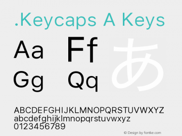 .Keycaps A Keys 12.0d6e285 Font Sample