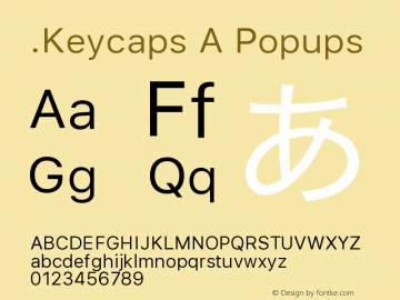 .Keycaps A Popups 12.0d6e285 Font Sample