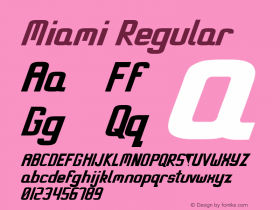 Miami Regular Version 1.001图片样张