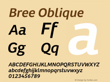 Bree Rg Oblique Version 1.001图片样张