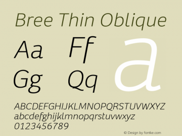 Bree Th Thin Oblique Version 1.001图片样张