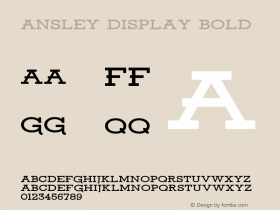 AnsleyDisplay-Bold 1.000图片样张