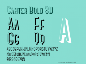 Canter Bold 3D Version 001.001图片样张