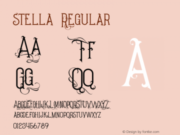 stella Version 1.000 Font Sample