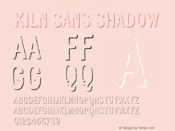 Kiln Sans Shadow Version 1.000图片样张