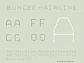 Bungee Hairline Regular Version 1.000;PS 1.0;hotconv 1.0.72;makeotf.lib2.5.5900图片样张