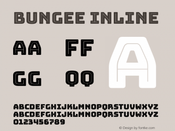 Bungee Inline Regular Version 1.000;PS 1.0;hotconv 1.0.72;makeotf.lib2.5.5900图片样张