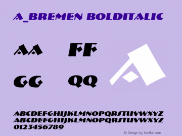 a_Bremen BoldItalic 01.02图片样张