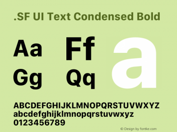 .SF UI Text Condensed Bold 12.0d8e13图片样张