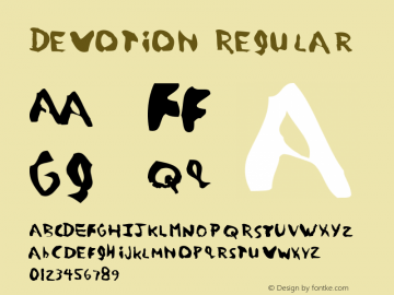 Devotion 001.000 Font Sample