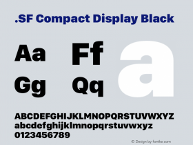 .SF Compact Display Black 12.0d8e1图片样张