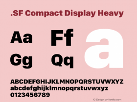 .SF Compact Display Heavy 12.0d8e1图片样张