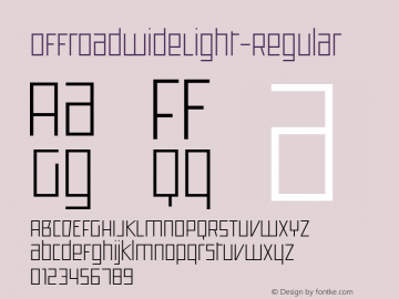 ☞Offroad Wide Light Version 1.000;com.myfonts.easy.grype.offroad.wide-light.wfkit2.version.4Cph图片样张