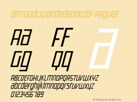 ☞Offroad Expanded Book Obl Version 1.000;com.myfonts.easy.grype.offroad.expanded-book-oblique.wfkit2.version.4Cou图片样张