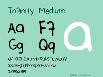 Infinity Version 001.000 Font Sample
