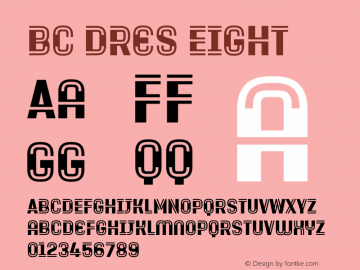 BC Dres Eight Regular Version 1.000图片样张