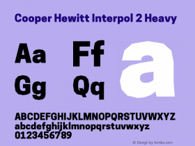 CooperHewittInterpol2-Heavy 1.000 Font Sample