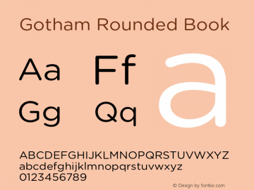 GothamRounded-Book Version 1.201图片样张