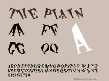 The Plain Altsys Fontographer 3.3  5/13/94图片样张