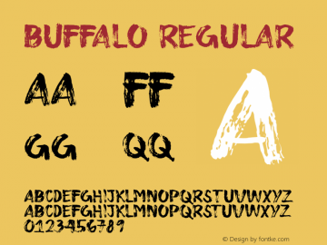 Buffalo Version 1.001;Fontself Maker 1.0.8 Font Sample